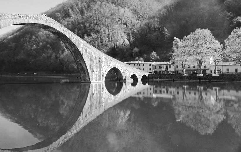 Ponte del Diavolo, Borgo a Mozzano, Italy.